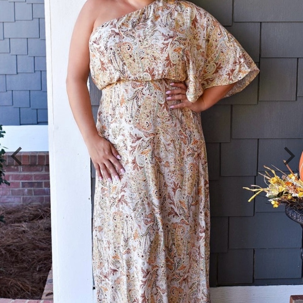 Paisley Print Maxi Dress